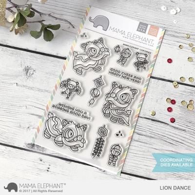 Mama Elephant Clear Stamps - Lion Dance